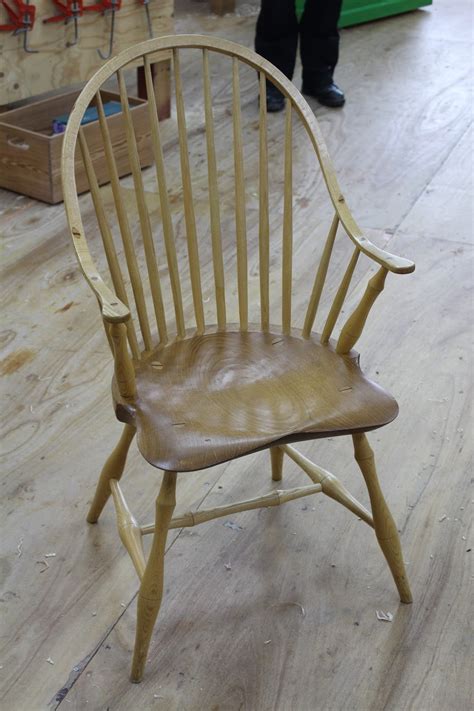 Target marketing systems windsor dining chairs, natural. David Barron Furniture: Windsor Chair Making Day 2