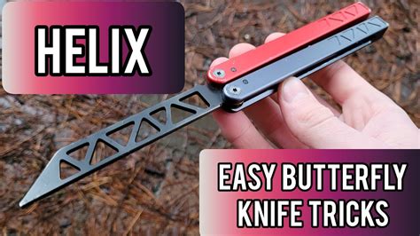 Helix Balisong Tutorial Easy Butterfly Knife Tricks Realtime Youtube