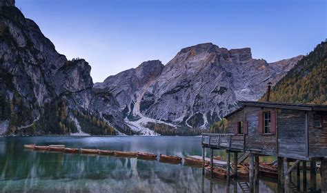 Sunrise Lago Di Braies Dolomites Italy Come And Join Me Flickr