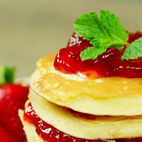 Strawberry Jam Pancakes