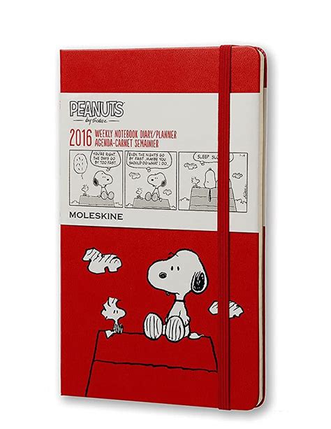 2016 moleskine peanuts limited edition scarlet red large weekly diary hard 12 month moleskine