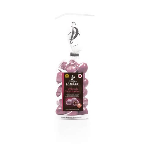 Francois Doucet Chocolate Coated Raspberry Fruit Jellies 200g Buy