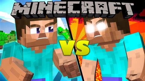 Minecraft animation of herobrine and a zombie villager fighting players. Herobrine vs. Steve - Minecraft - YouTube