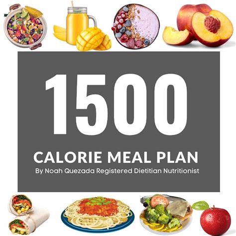 1500 Calorie Meal Plan [dietitian Developed]