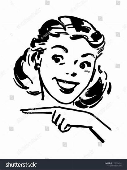 Clipart Retro Pointing Shutterstock Clip Gal Bing