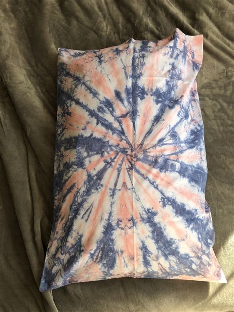 Blue Pink Spiral Tie Dye Pillowcase Etsy