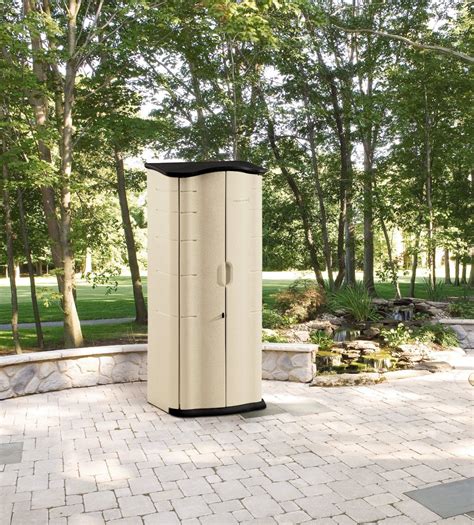 Storage Sheds Outdoor Storage Beige ft. Rubbermaid Plastic Large