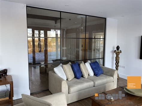 glass partition walls for home uk glass designs
