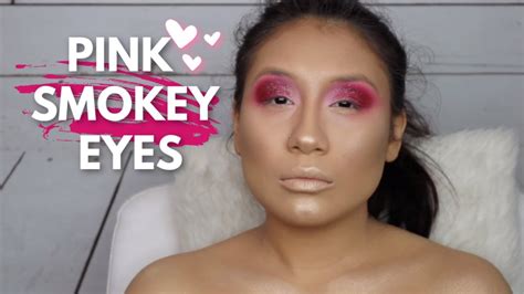 Pink Glam Smokey Eyes Makeup By Sarias Youtube