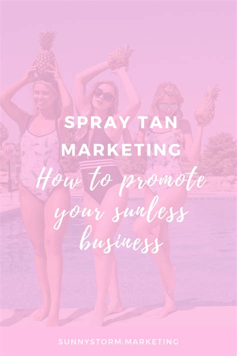 promoting a spray tanning business learn how to do online advertising and marketing for your