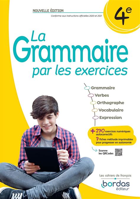 La Grammaire Par Les Exercices 4e Cahier D Exercices Ed 2023