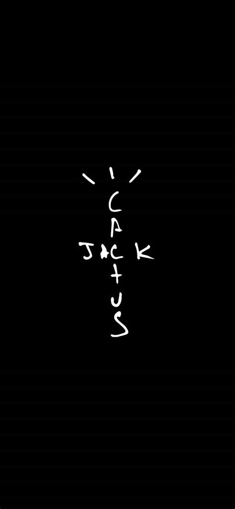 Download Cactus Jack Travis Scott Text Logo Black Aesthetic Wallpaper