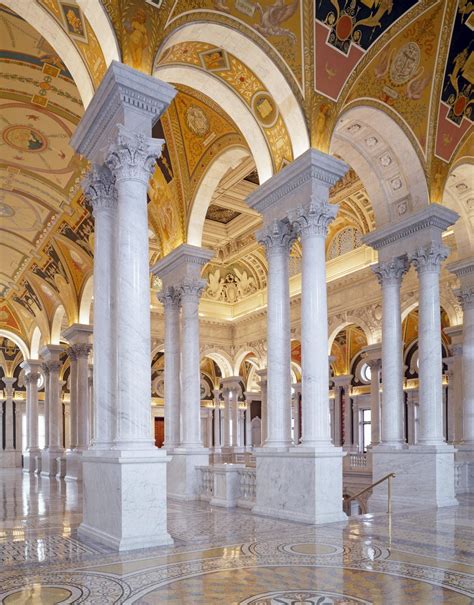 Great Hall Second Floor North Library Of Congress Thomas Jefferson Building Washington D C