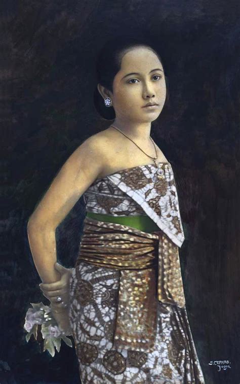Sem Cephas 1870 1918 Portrait Of A Javanese Woman Circa 1900
