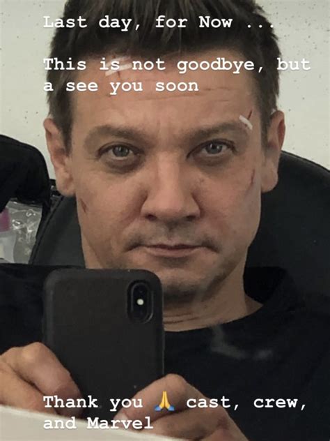 Hawkeye Jeremy Renner Announces Wrapping Of Series April 23
