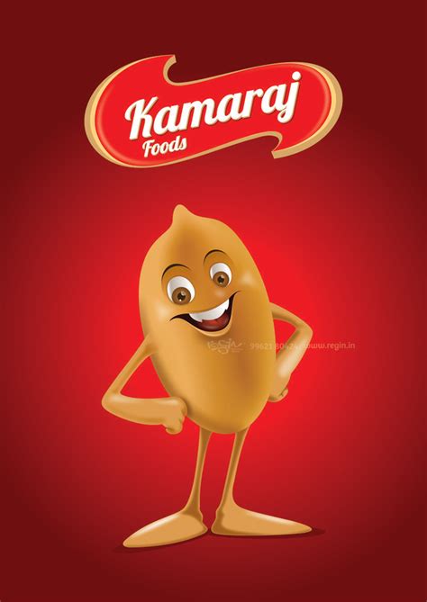 Kamaraj Foods Mascot Design Creative Graphics Mascot Design Design