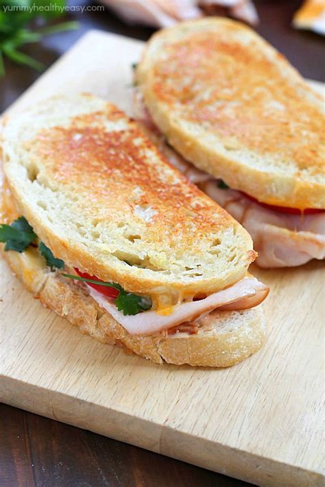 Southwestern Crispy Grilled Turkey And Cheese Sandwiches