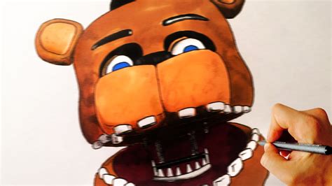 How To Draw Freddy Fazbear Jumpscare From Five Nights At Freddy S Fnaf