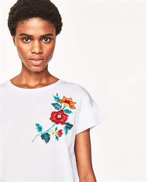 Embroidered Flower T Shirt T Shirts For Women Shirts Women