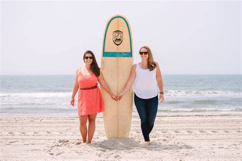 Surfs Up A Beach Engagement Photo Session Equally Wed Modern