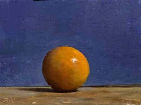 Daily Painting Titled Orange And Blue Click For Enlargement In 2023
