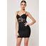 Black Lace Bust Cup Bodycon Mini Dress  Missguided