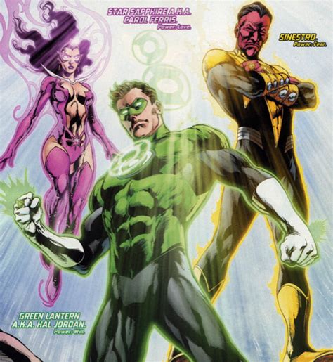 Star Sapphire, Sinestro and Green Lantern (With images) | Green lantern, Green lantern corps ...