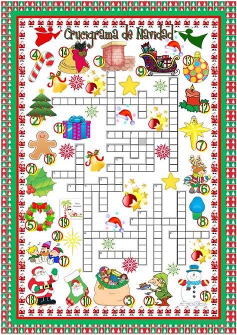 Crucigrama De Navidad Christmas Lesson Plan Christmas Cards Drawing