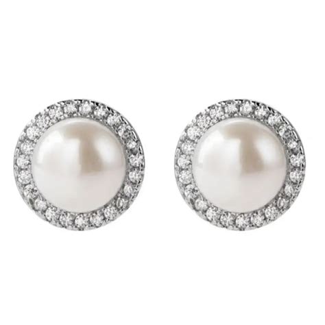 Cercei Perfect Elegance Din Argint Cu Perle Naturale De 65 7 Mm Si
