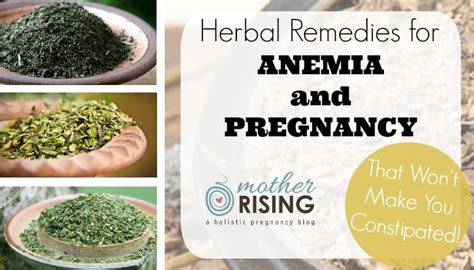 Herbal Remedy For Pregnancy And Anemia Mother Rising