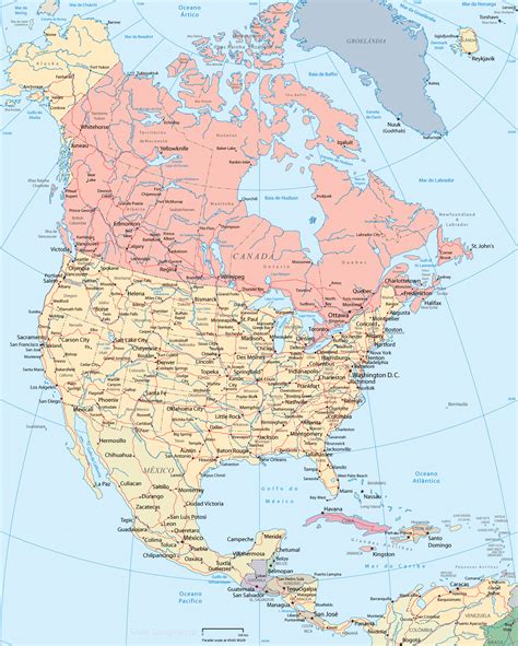 25 Increible Mapa De America Hd Images