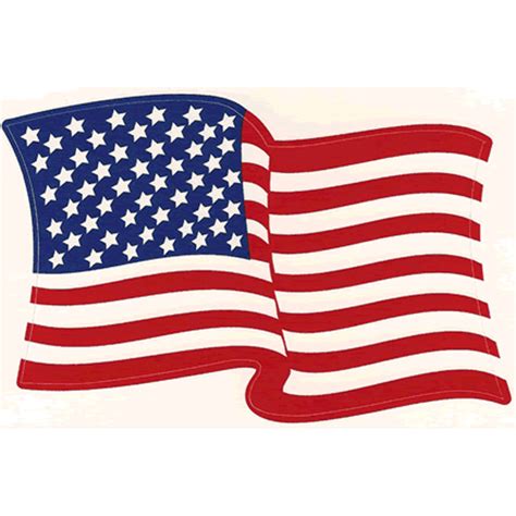United States Of America Wavy American Flag Sticker At Sticker Shoppe