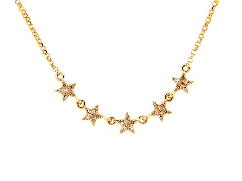 Dilamani Jewelry Diamond 5 Star Necklace