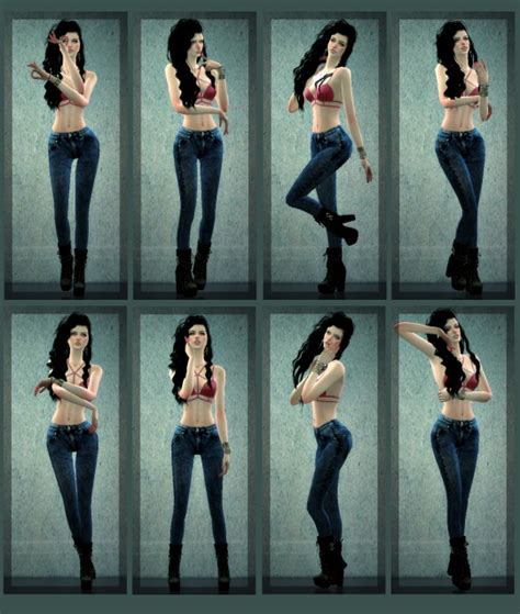 Simsworkshop Model Pose Set 7 And Pose Pack Version 10 • Sims 4 Downloads
