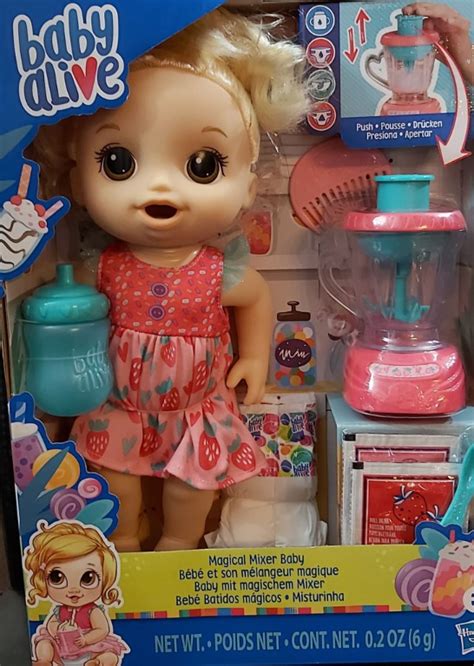 Baby Alive Magical Mixer Baby Doll Strawberry Shake With Blender