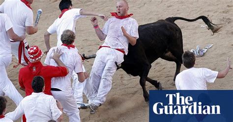 Bull Running In Pamplona World News The Guardian