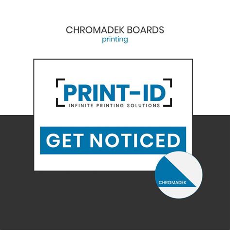 Chromadek Board Non Laminated Print Id