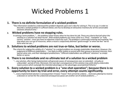 Wicked Issues Taming Problems And Systems