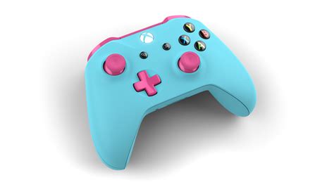 Custom Controller With Colors Deep Pink Glacier Blue Design Lab