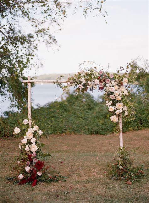 Birch Wood Arch Rustic Wedding Aisle Decor Photography Audra