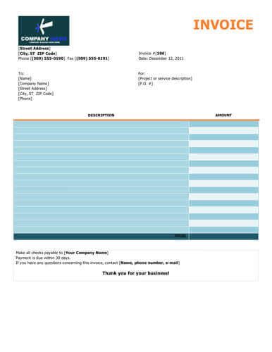 10 Free Invoice Templates For Freelancers Word Excel 2022