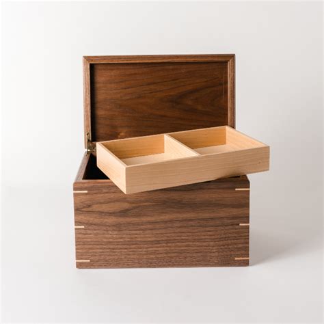 large size keepsake memory box personalized walnut mad tree woodcrafts
