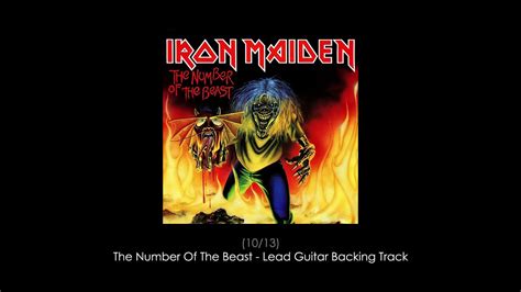 Iron Maiden The Number Of The Beast Lead Guitar Backing Track YouTube