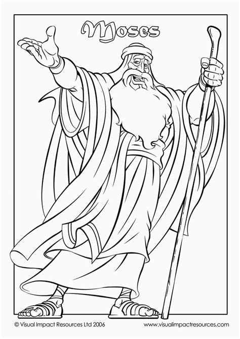 Moses Coloring Sheets Coloring Home