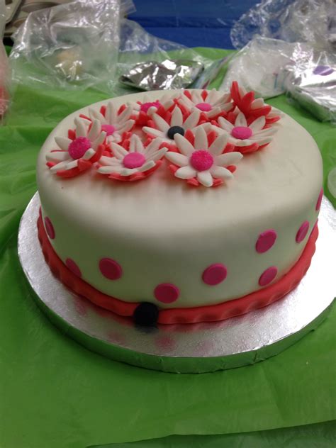 Fondant Flower Cake Fondant Flower Cake Flower Cake Cake