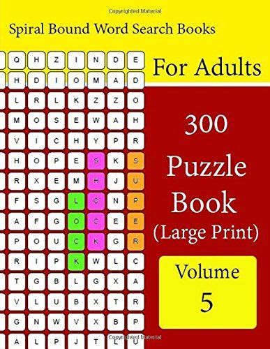 Spiral Bound Word Search Books For Adults Puzzle Book L