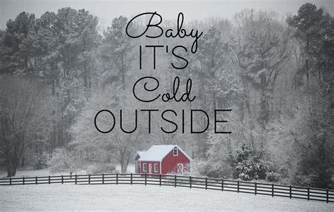 Baby Its Cold Outside Original Photograph By Award Winning Artist