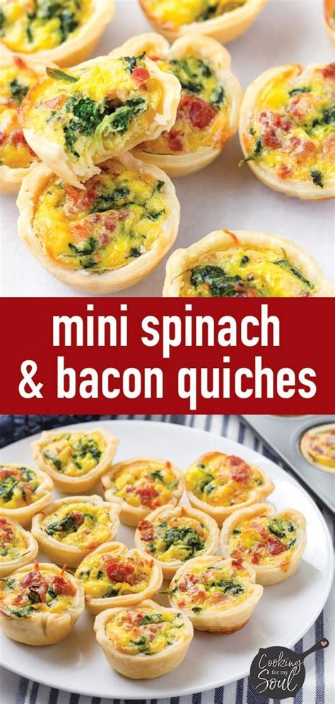 Stands the test of time. Mini Spinach Quiches | Recipe | Quiche recipes easy, Quiche recipes, Easy brunch appetizers