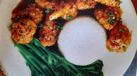 Baked Sticky Orange Cauliflower With Jasmine Rice Youtube