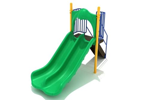 4 Foot Double Straight Slide Pro Playgrounds The Play And Recreation